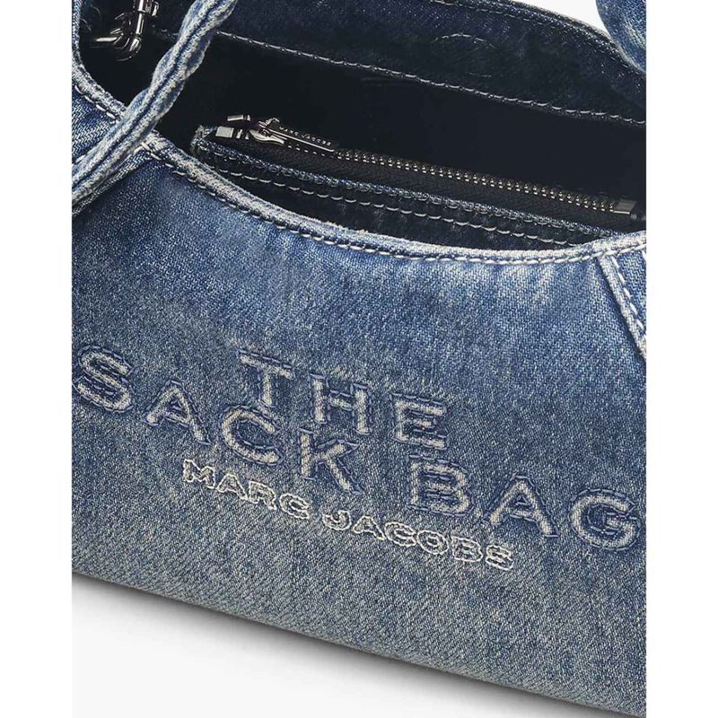 MARC JACOBS The Mini Denim Bow Sack Bag image number 2